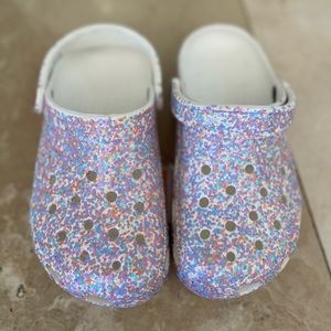 Girls Sparkle Crocs